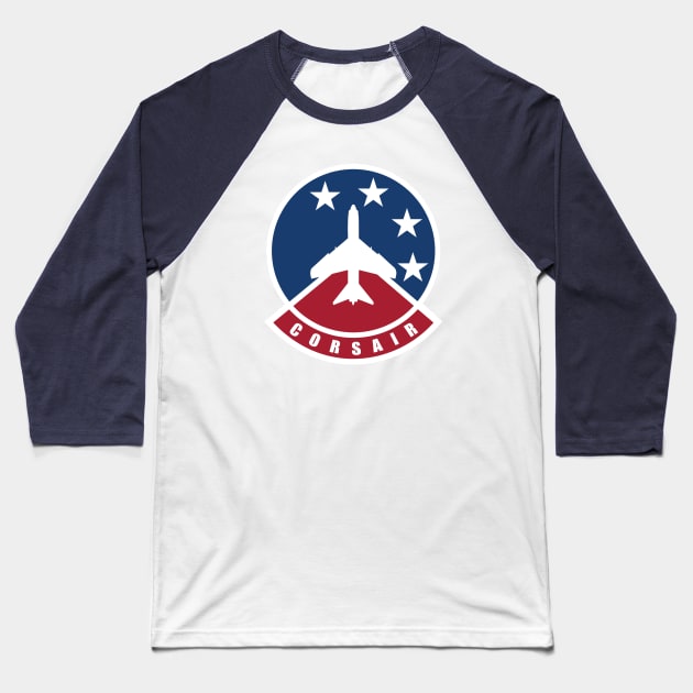 A-7 Corsair II Patch Baseball T-Shirt by TCP